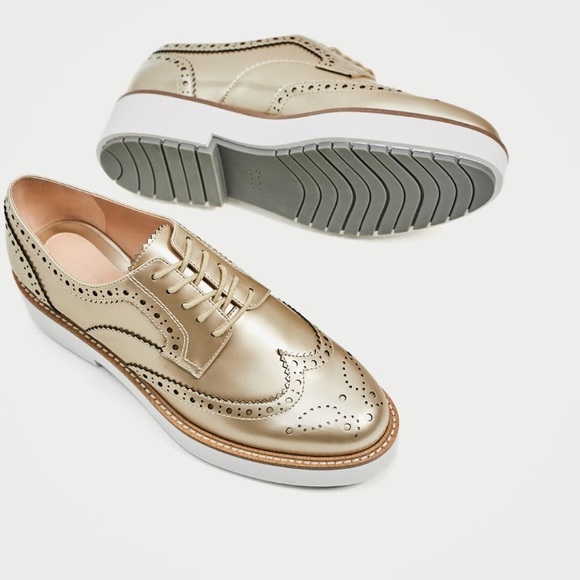 platform brogues zara